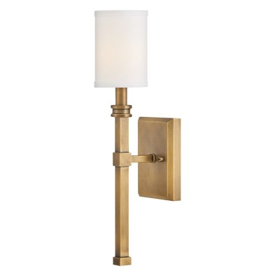 Applique Moore Laiton, ivoire et blanc 40W ELSTEAD LIGHTING HK-MOORE-WB1-HB