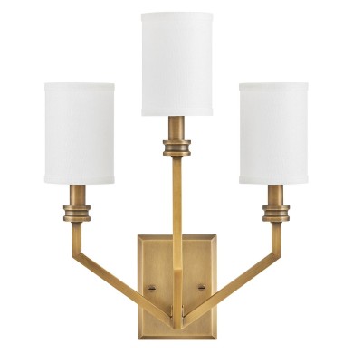 Applique Moore Laiton, ivoire et blanc 3x40W ELSTEAD LIGHTING HK-MOORE-WB3-HB