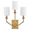 Applique Moore Laiton, ivoire et blanc 3x40W ELSTEAD LIGHTING HK-MOORE-WB3-HB