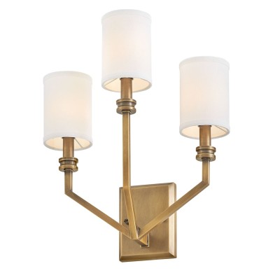 Applique Moore Laiton, ivoire et blanc 3x40W ELSTEAD LIGHTING HK-MOORE-WB3-HB