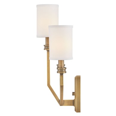 Applique Moore Laiton, ivoire et blanc 3x40W ELSTEAD LIGHTING HK-MOORE-WB3-HB