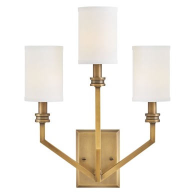 Applique Moore Laiton, ivoire et blanc 3x40W ELSTEAD LIGHTING HK-MOORE-WB3-HB