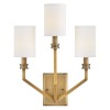 Applique Moore Laiton, ivoire et blanc 3x40W ELSTEAD LIGHTING HK-MOORE-WB3-HB