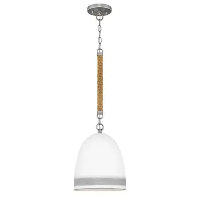 Suspension Nash Nickel, blanc 60W ELSTEAD LIGHTING HK-NASH-P-AN