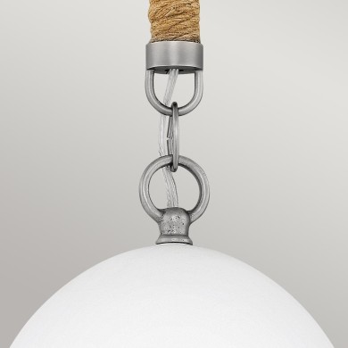 Suspension Nash Nickel, blanc 60W ELSTEAD LIGHTING HK-NASH-P-AN