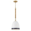 Suspension Nash Laiton, blanc 60W ELSTEAD LIGHTING HK-NASH-P-HB