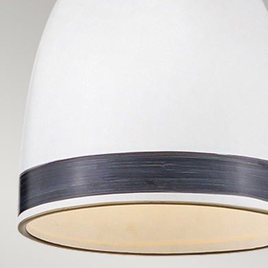 Suspension Nash Laiton, blanc 60W ELSTEAD LIGHTING HK-NASH-P-HB