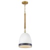 Suspension Nash Laiton, blanc 60W ELSTEAD LIGHTING HK-NASH-P-HB