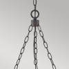 Lustre Sawyer Bois et transparent 6x40W ELSTEAD LIGHTING HK-SAWYER6-SQ