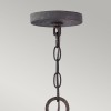 Lustre Sawyer Bois et transparent 9x40W ELSTEAD LIGHTING HK-SAWYER9-SQ