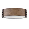 Plafonnier Sawyer Bois 3x40W ELSTEAD LIGHTING HK-SAWYER-F-M-SQ