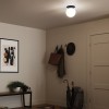 Plafonnier Albers Noir et opale 40W rond ELSTEAD LIGHTING KL-ALBERS-F-G-BK