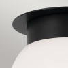 Plafonnier Albers Noir et opale 40W rond ELSTEAD LIGHTING KL-ALBERS-F-G-BK