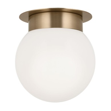 Plafonnier Albers Bronze et opale 40W rond ELSTEAD LIGHTING KL-ALBERS-F-G-CPZ