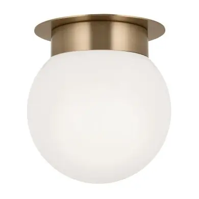 Plafonnier Albers Bronze et opale 40W rond ELSTEAD LIGHTING KL-ALBERS-F-G-CPZ