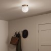 Plafonnier Albers Bronze et opale 40W rond ELSTEAD LIGHTING KL-ALBERS-F-G-CPZ