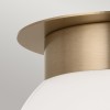 Plafonnier Albers Bronze et opale 40W rond ELSTEAD LIGHTING KL-ALBERS-F-G-CPZ