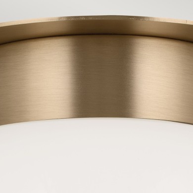 Plafonnier Albers Bronze et opale 40W rond ELSTEAD LIGHTING KL-ALBERS-F-G-CPZ