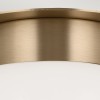 Plafonnier Albers Bronze et opale 40W rond ELSTEAD LIGHTING KL-ALBERS-F-G-CPZ