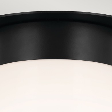 Plafonnier Albers Noir et opale 40W ELSTEAD LIGHTING KL-ALBERS-F-T-BK