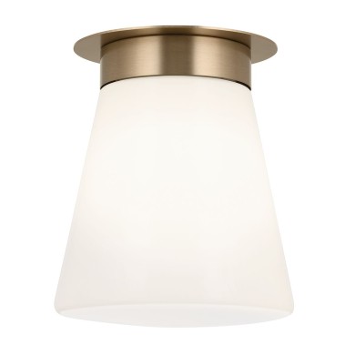 Plafonnier Albers Bronze et opale 40W ELSTEAD LIGHTING KL-ALBERS-F-T-CPZ