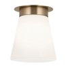 Plafonnier Albers Bronze et opale 40W ELSTEAD LIGHTING KL-ALBERS-F-T-CPZ