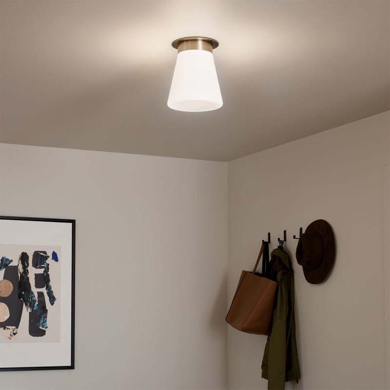 Plafonnier Albers Bronze et opale 40W ELS_KL-ALBERS-F-T-CPZ KL-ALBERS-F-T-CPZ Plafonnier Albers Bronze et opale 40W ELSTEAD LIGHTING KL-ALBERS-F-T-CPZ