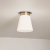 Plafonnier Albers Bronze et opale 40W ELSTEAD LIGHTING KL-ALBERS-F-T-CPZ