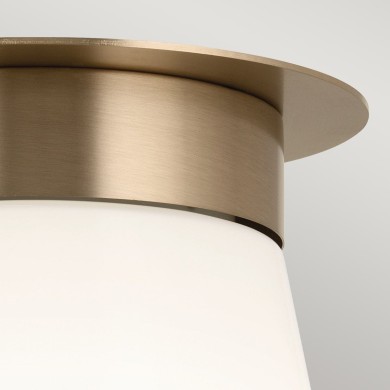 Plafonnier Albers Bronze et opale 40W ELSTEAD LIGHTING KL-ALBERS-F-T-CPZ