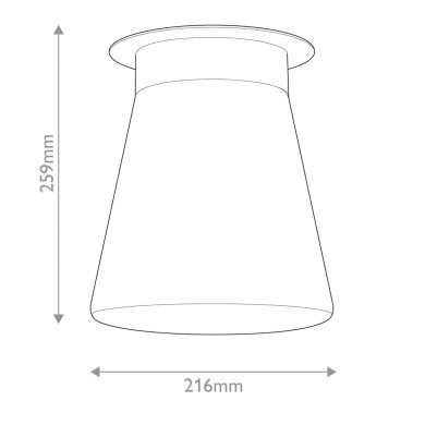 Plafonnier Albers Bronze et opale 40W ELSTEAD LIGHTING KL-ALBERS-F-T-CPZ