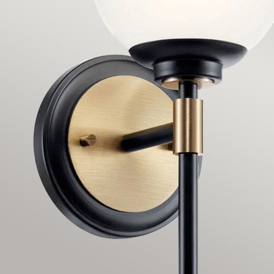 Applique Benno Noir, bronze et blanc 3W LED ELSTEAD LIGHTING KL-BENNO1-BK-CPZ