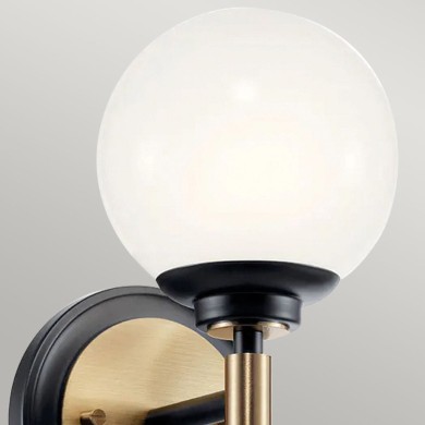 Applique Benno Noir, bronze et blanc 3W LED ELSTEAD LIGHTING KL-BENNO1-BK-CPZ