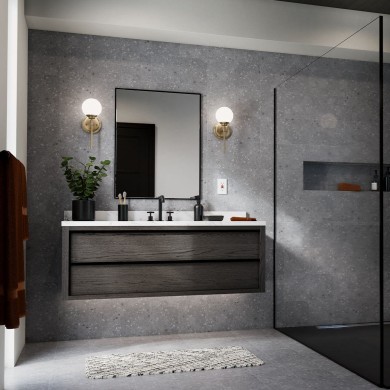 Applique Benno Bronze et blanc 3W LED ELSTEAD LIGHTING KL-BENNO1-CPZ