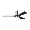 Ventilateur de plafond lumière Irene 132cm Chromé Poli Noir ATLAS FAN IR3HLK-CR-BK-52