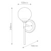 Applique Benno Bronze et blanc 3W LED ELSTEAD LIGHTING KL-BENNO1-CPZ