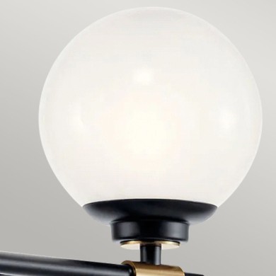 Applique Benno Noir, bronze et blanc 2x3W LED ELSTEAD LIGHTING KL-BENNO2-BK-CPZ