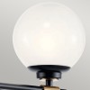 Applique Benno Noir, bronze et blanc 2x3W LED ELSTEAD LIGHTING KL-BENNO2-BK-CPZ