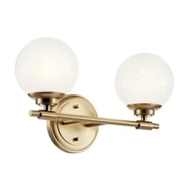 Applique Benno Bronze et opale 2x3W LED ELSTEAD LIGHTING KL-BENNO2-CPZ