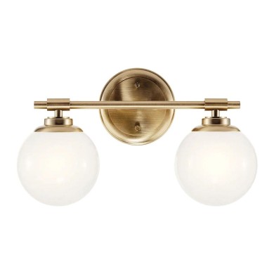 Applique Benno Bronze et opale 2x3W LED ELSTEAD LIGHTING KL-BENNO2-CPZ