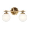 Applique Benno Bronze et opale 2x3W LED ELSTEAD LIGHTING KL-BENNO2-CPZ