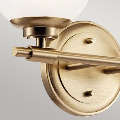 Applique Benno Bronze et opale 2x3W LED ELSTEAD LIGHTING KL-BENNO2-CPZ