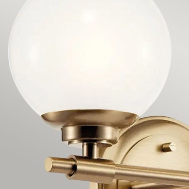 Applique Benno Bronze et opale 2x3W LED ELSTEAD LIGHTING KL-BENNO2-CPZ