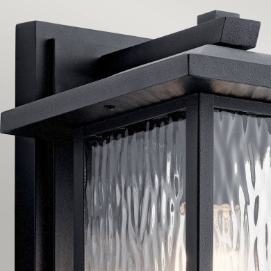 Applique Cappanna Noir et transparent 60W H34 ELSTEAD LIGHTING KL-CAPPANNA-M-BKT
