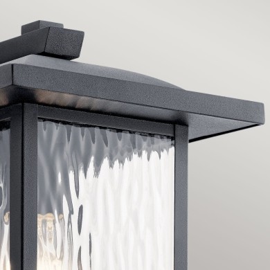 Applique Cappanna Noir et transparent 60W H34 ELSTEAD LIGHTING KL-CAPPANNA-M-BKT