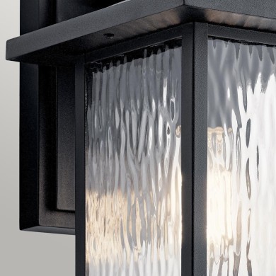 Applique Cappanna Noir et transparent 60W H34 ELSTEAD LIGHTING KL-CAPPANNA-M-BKT