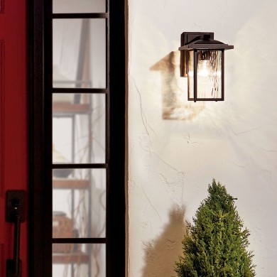 Applique Cappanna Noir et transparent 60W H26 ELSTEAD LIGHTING KL-CAPPANNA-S-BKT