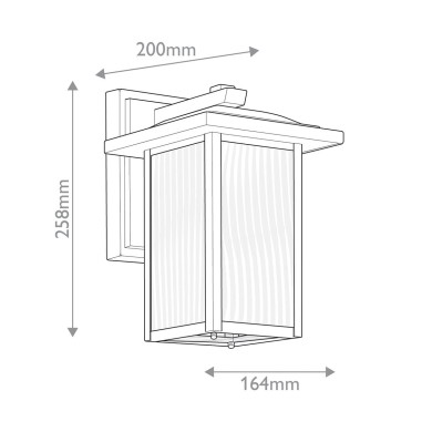 Applique Cappanna Noir et transparent 60W H26 ELSTEAD LIGHTING KL-CAPPANNA-S-BKT