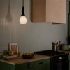 Suspension Deela Noir et opale 60W ELSTEAD LIGHTING KL-DEELA-P-BK