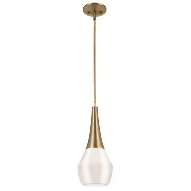 Suspension Deela Bronze et opale 60W ELSTEAD LIGHTING KL-DEELA-P-CPZ