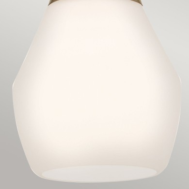 Suspension Deela Bronze et opale 60W ELSTEAD LIGHTING KL-DEELA-P-CPZ